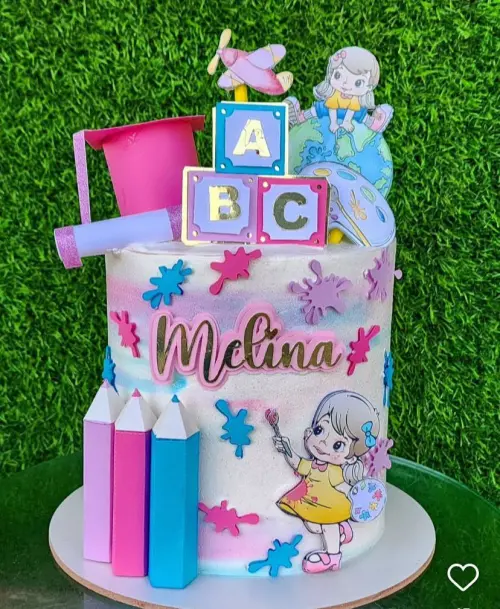 Topo de Bolo Formatura ABC 20 Somente Studio