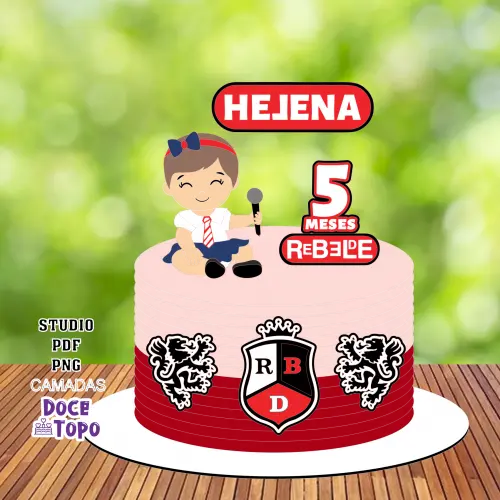Topo de Bolo Rebelde RBD 01 Studio/PDF/PNG