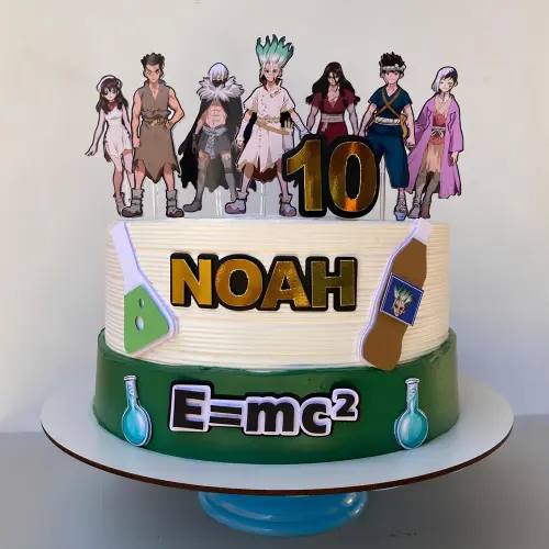 Topo de Bolo Dr. Stone 01 Studio/PDF/PNG