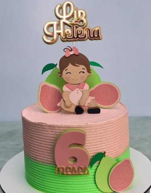 Topo de Bolo Frutinhas - Goiaba 01 Studio/PDF/PNG