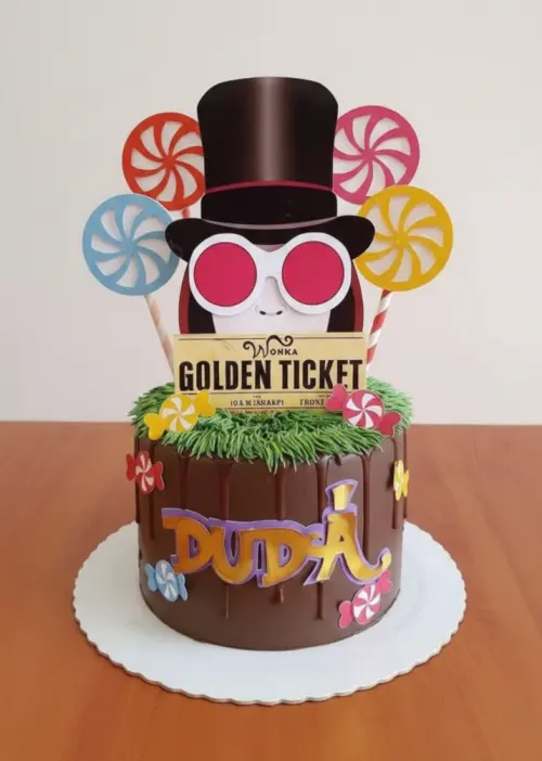 Topo de Bolo A Fantástica Fábrica de Chocolate - Willy Wonca 01 Studio/PDF/PNG