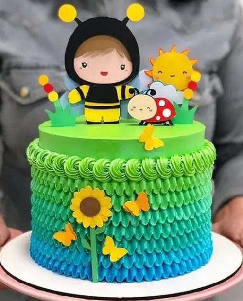 Topo de Bolo Abelhinha 25 Somente Studio