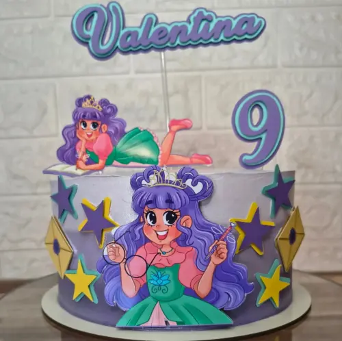 Topo de Bolo O Diário de uma Princesa Desastrada 01 Studio/PDF/PNG