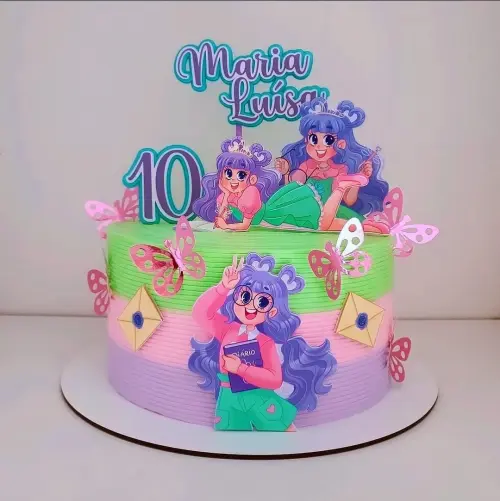 Topo de Bolo O Diário de uma Princesa Desastrada 02 Studio/PDF/PNG