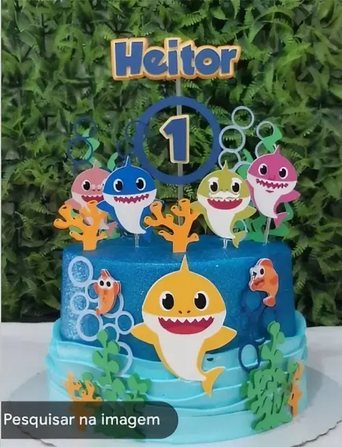 Topo de Baby Shark 12 Somente Studio