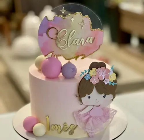 Topo de Bolo Bailarina 06 Somente Studio