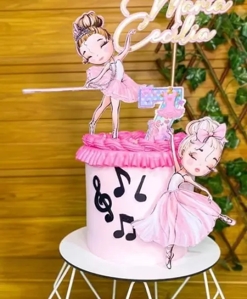 Topo de Bolo Bailarina 21 Somente Studio