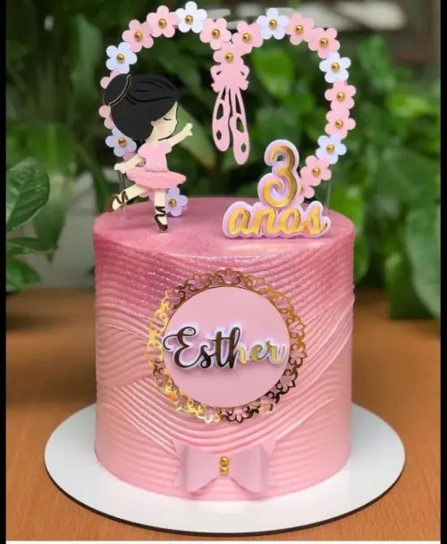 Topo de Bolo Bailarina 23 Somente Studio