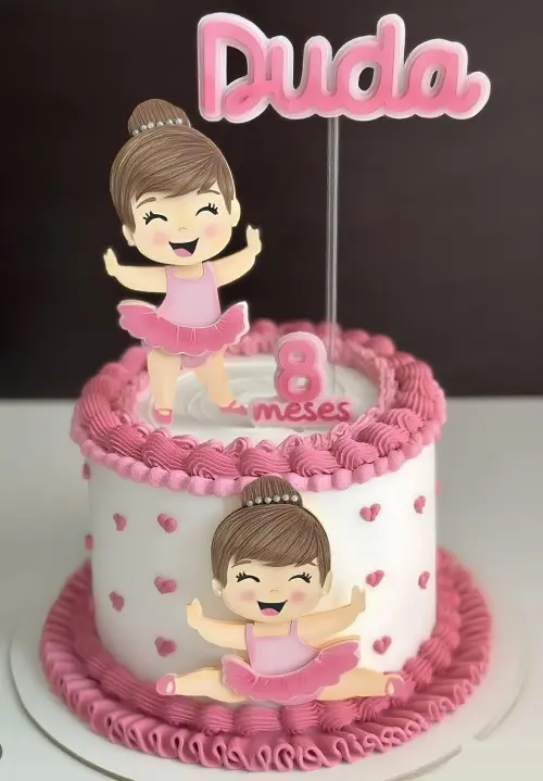 Topo de Bolo Bailarina 24 Somente Studio