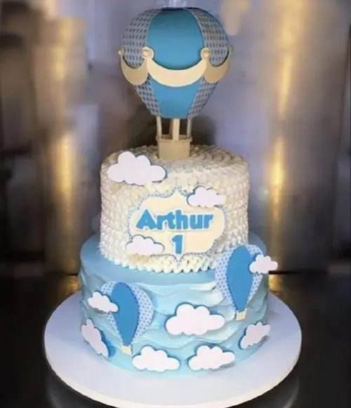 Topo de Bolo Balão de Ar 03 Somente Studio