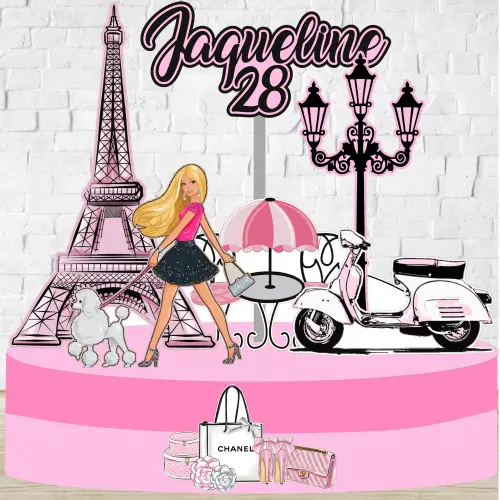 Topo de Bolo Barbie 03 Somente Studio