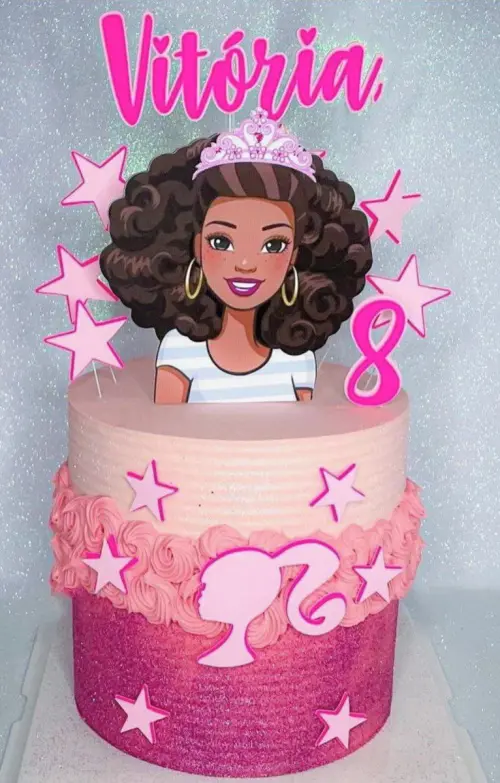 Topo de Bolo Barbie 22 Somente Studio