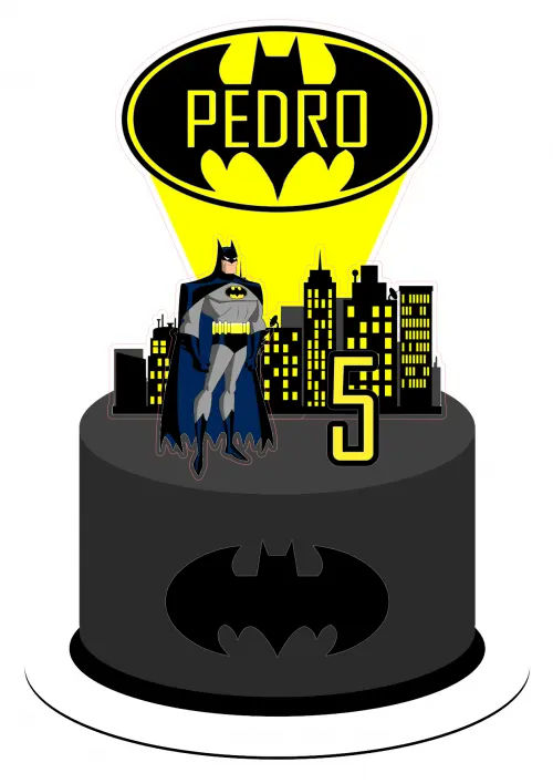 Topo de Bolo Batman 11 Somente Studio