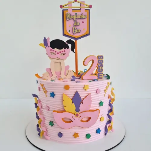 Topo de Bolo Carnaval 28 Studio/PDF/PNG