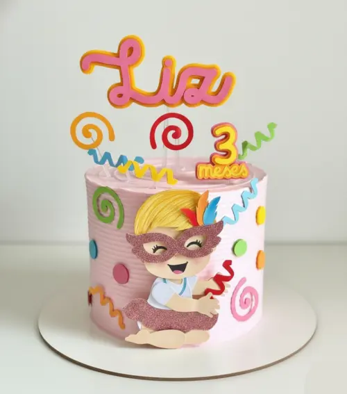 Topo de Bolo Carnaval 42 Studio/PDF/PNG