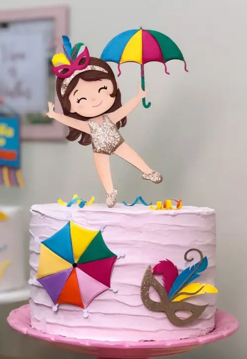 Topo de Bolo Carnaval 21 Somente Studio