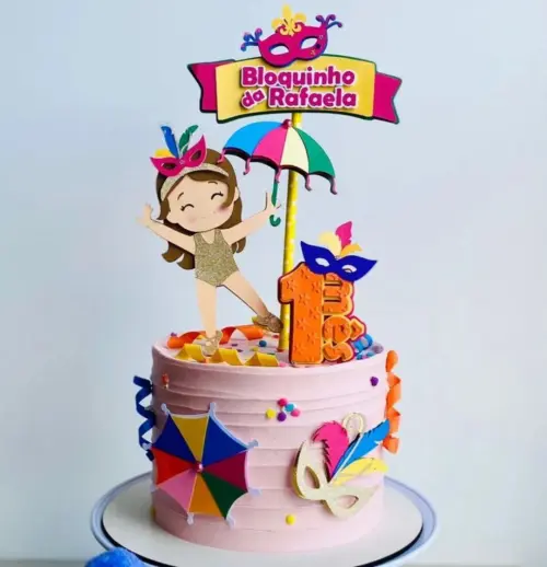 Topo de Bolo Carnaval 38 Somente Studio