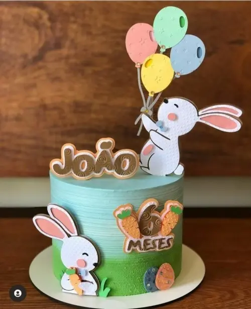 Topo de Bolo Páscoa 03 Somente Studio
