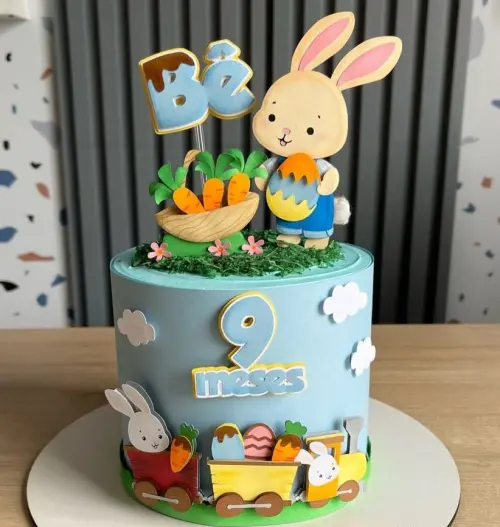 Topo de Bolo Páscoa 30 Somente Studio