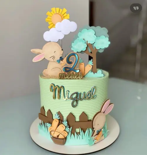 Topo de Bolo Páscoa 35 Somente Studio