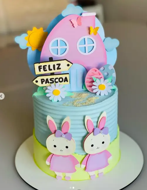 Topo de Bolo Páscoa 39 Somente Studio