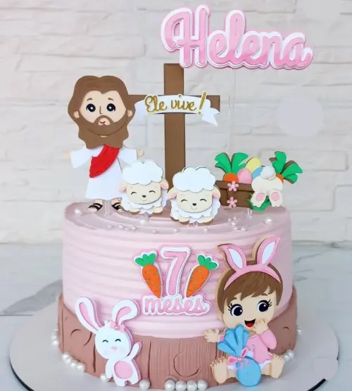 Topo de Bolo Páscoa 44 Somente Studio