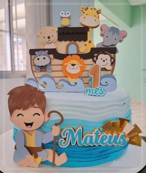 Topo de Bolo Arca de Noé 09 Studio/PDF/PNG