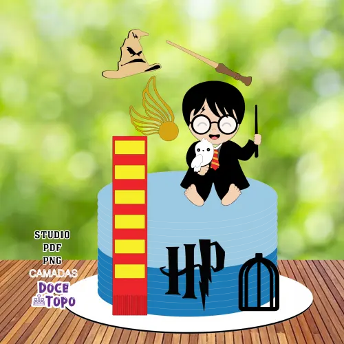 Topo de Bolo Harry Potter 04 Studio/PDF/PNG