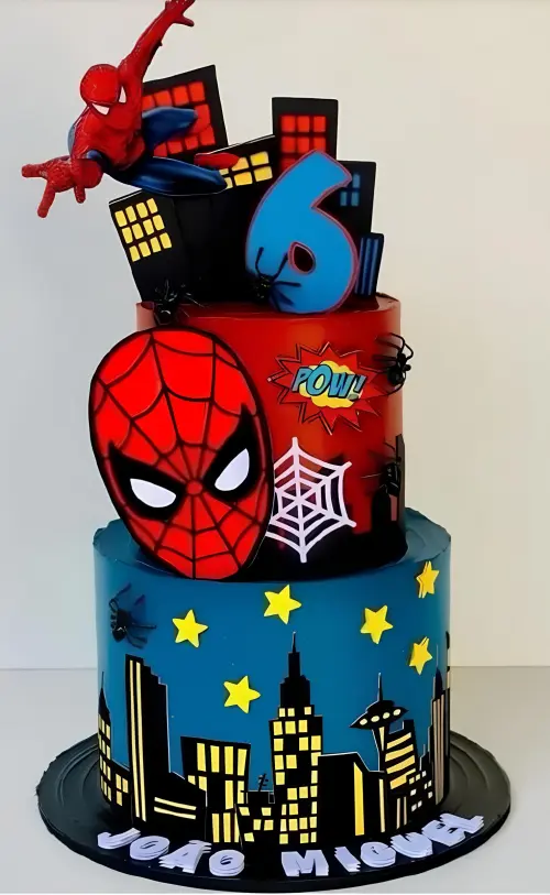 Topo de Bolo Homem Aranha 01 Studio/PDF/PNG