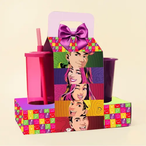 Arquivo de Corte Kit Cineminha Emilly Vick 01 - Balde 1L Copo 300ml - Studio/PDF