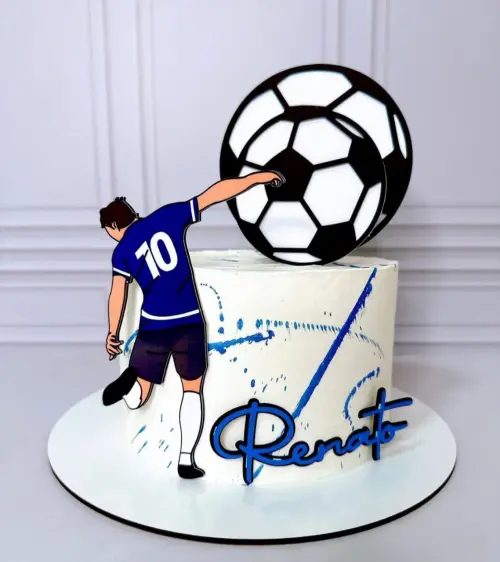 Topo de Bolo Futebol 01 Studio/PDF/PNG
