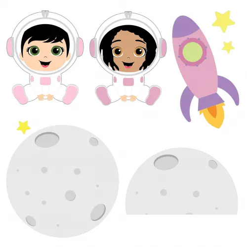 Topo de Bolo Astronauta 19 Somente Studio
