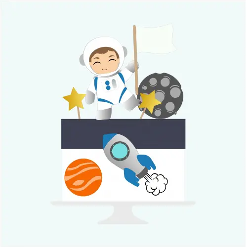 Topo de Bolo Astronauta 20 Somente Studio