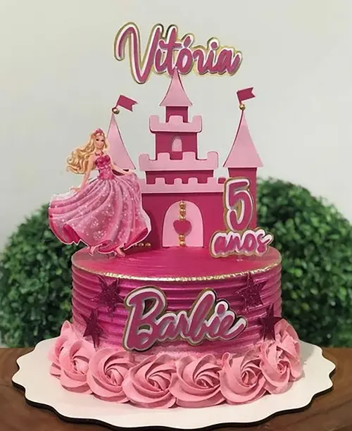 Topo de Bolo Barbie 35 Somente Studio