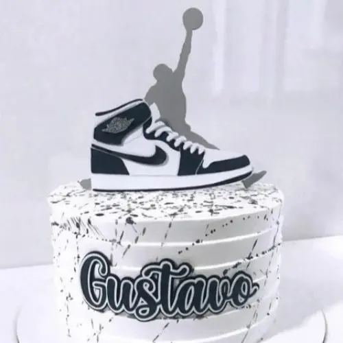 Topo de Bolo Basquete Jordan Somente Studio