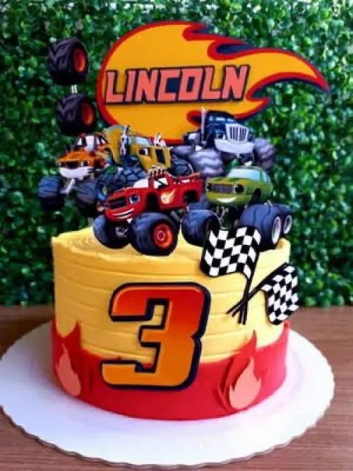 Topo de Bolo Blaze and the monster machines 02 Somente Studio