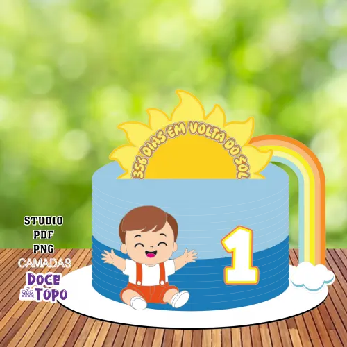 Topo de Bolo 365 Dias 08 Studio/PDF/PNG