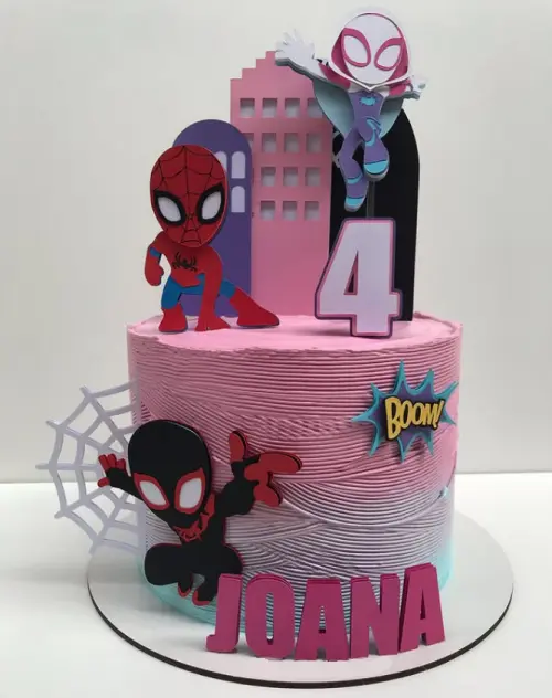 Topo de Bolo Spidey Amazing Friends 03 Studio/PDF/PNG