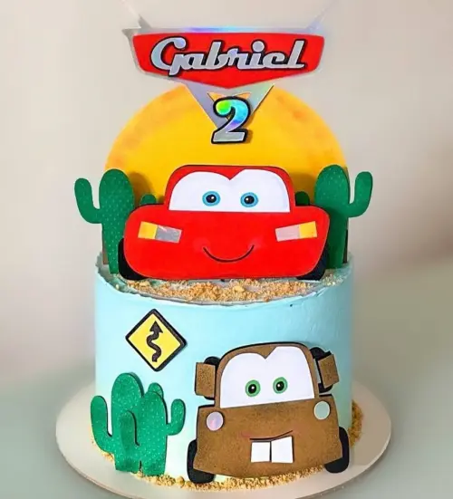 Topo de Bolo Carros Disney 11 Studio/PDF/PNG