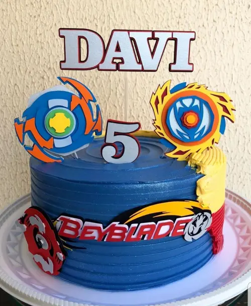 Topo de Bolo Beyblade 01 Somente Studio
