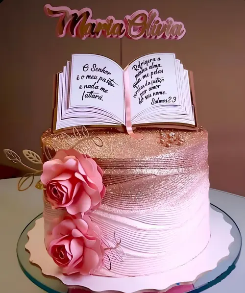Topo de Bolo Biblia 04 Somente Studio