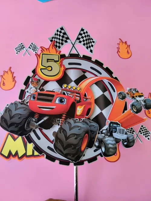 Topo de Bolo Blaze and the Monster Machines 01 Somente Studio