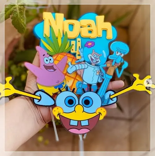 Topo de Bolo Bob Esponja 01 Somente Studio