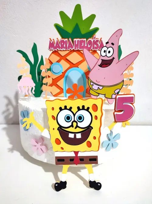 Topo de Bolo Bob Esponja 05 Somente Studio