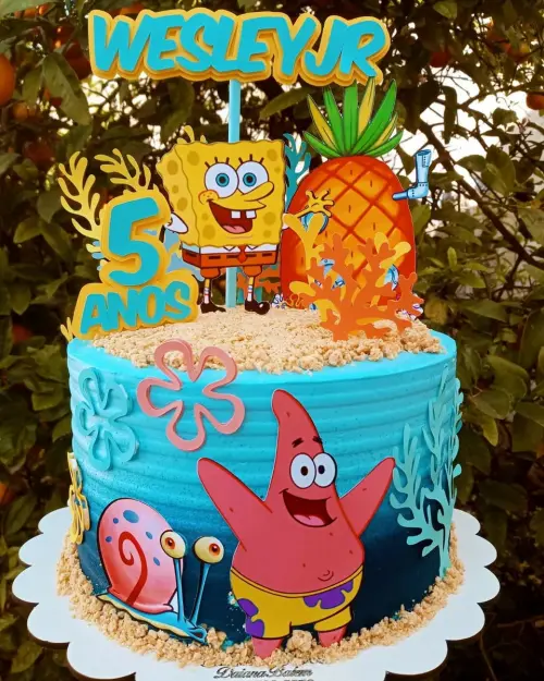 Topo de Bolo Bob Esponja 06 Somente Studio
