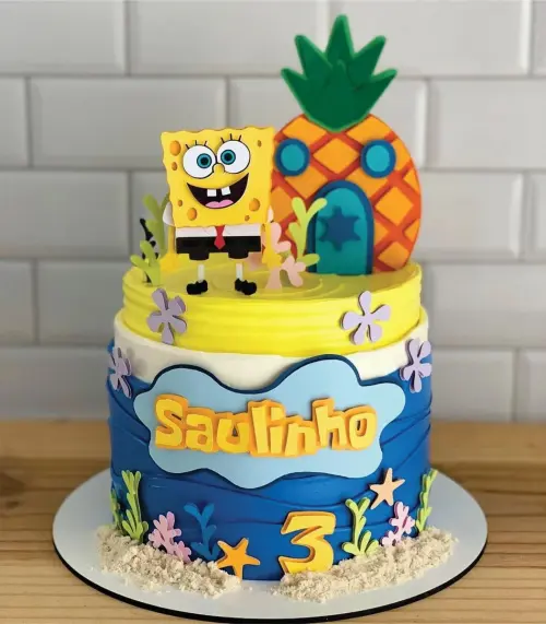 Topo de Bolo Bob Esponja 08 Somente Studio
