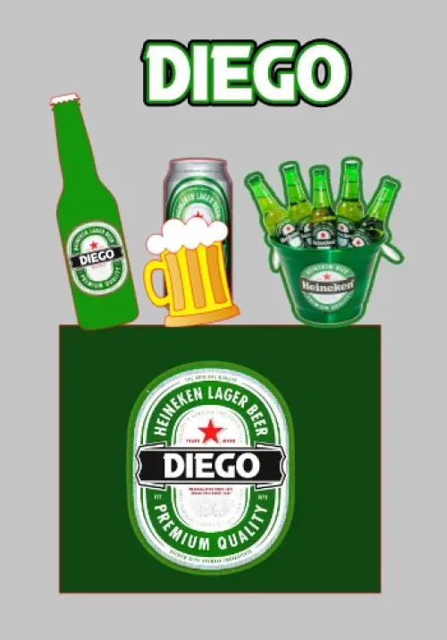 Topo de Bolo Boteco 11 Somente Studio