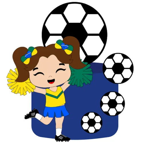 Topo de Bolo Futebol Copa - Brasil 12 Somente Studio