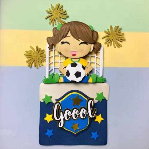 Topo de Bolo Futebol Copa - Brasil 29 Somente Studio