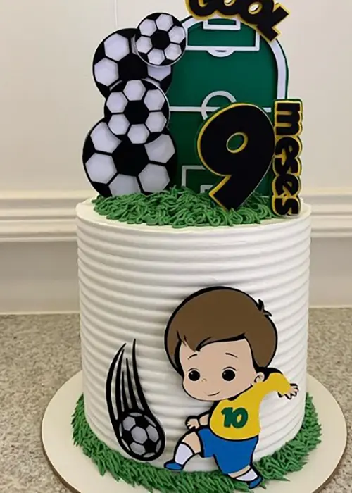 Topo de Bolo Futebol Copa - Brasil 35 Somente Studio